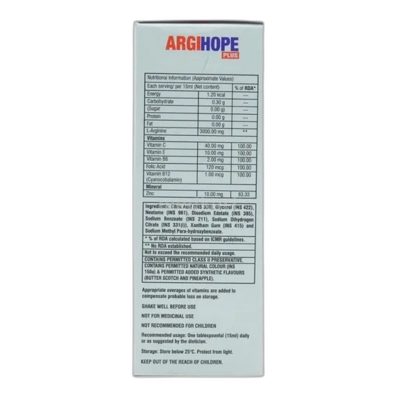 argihope plus syrup 90 ml